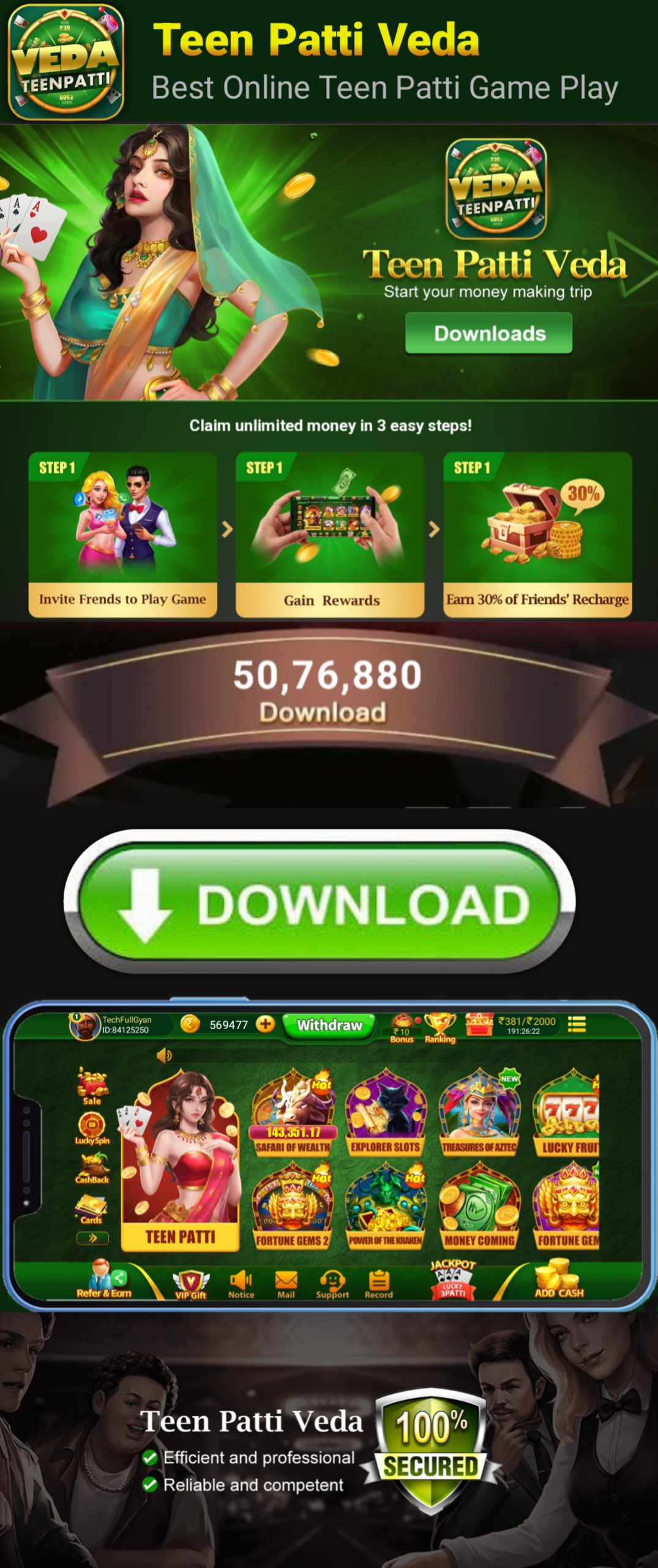 Teen Patti Veda Download
